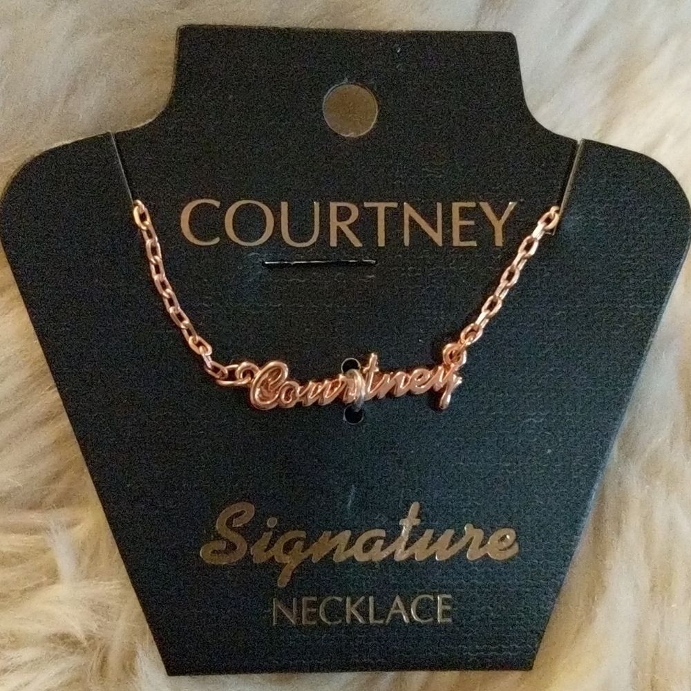 COURTNEY rose gold necklace
